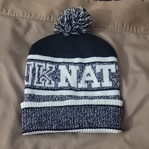 Black/Grey/White Pink brand beanie hat